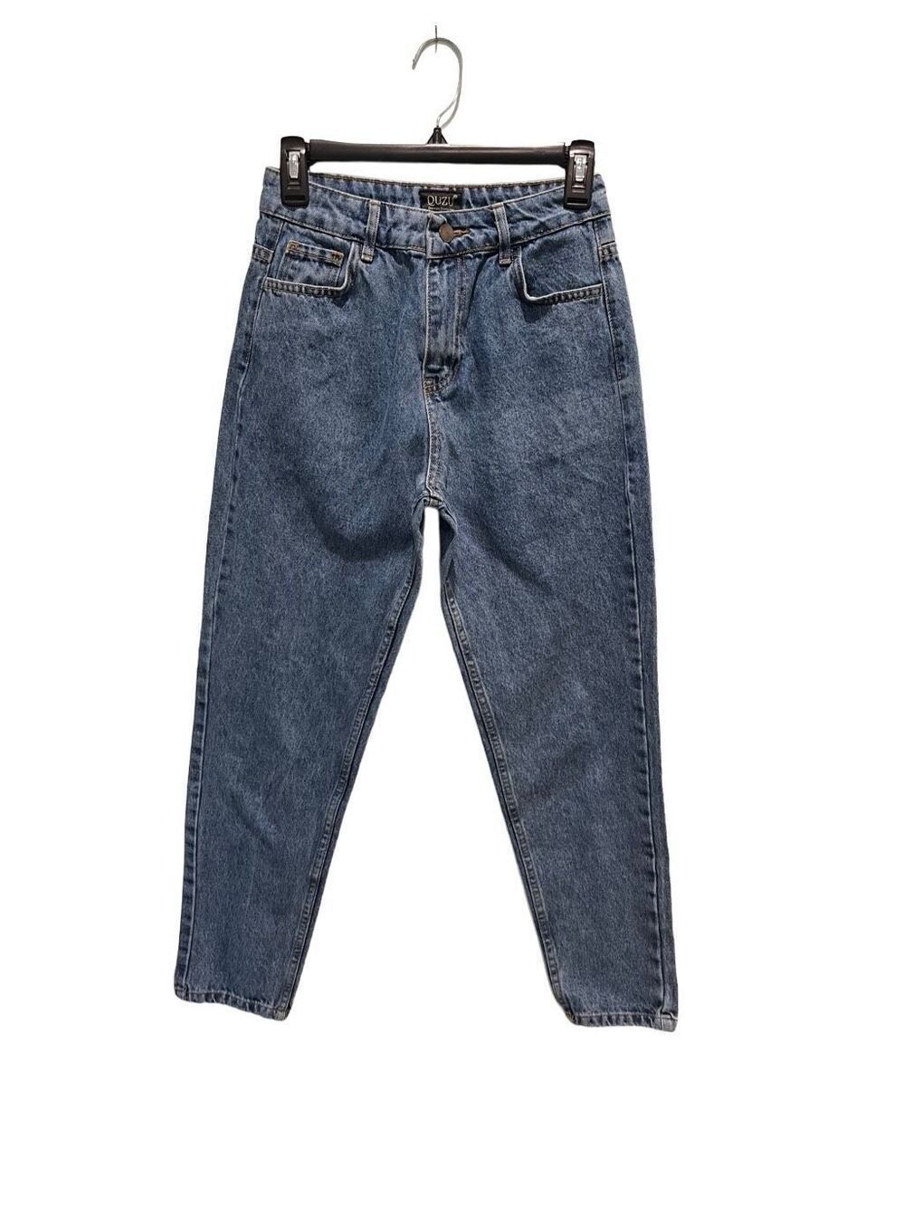 Quzu high waisted cropped jeans with tapered leg - 29